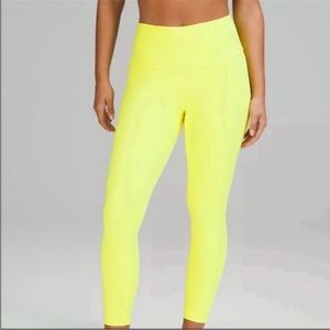 Lululemon Wunder Under High-Rise Tight 25" Highlight Yellow